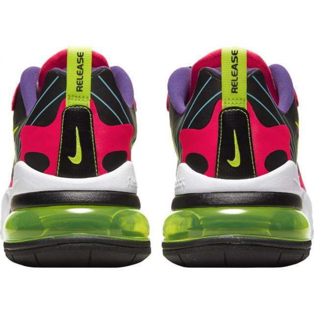 ナイキ メンズ エアマックス２７０ Nike Air Max 270 React スニーカー Black/Volt/Laser Crimson/Hyper Grape_2