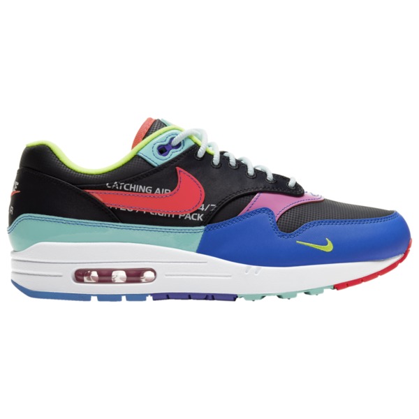 ナイキ メンズ エアマックス１ Nike Air Max 1 スニーカー Black/Laser Crimson/Hyper Grape