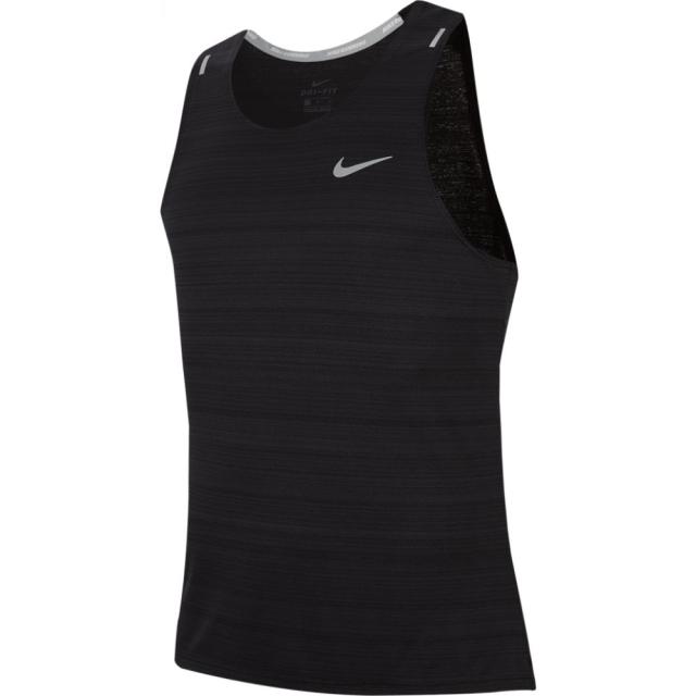 ナイキ メンズ タンクトップ Nike Dry Miler Tank - Black/Reflective Silver