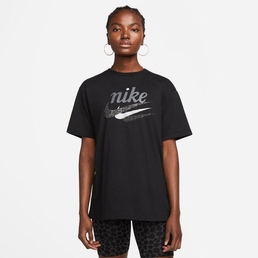 ナイキ レディース Tシャツ 半袖 Nike Essential Airloom Top - Black/Gray おしゃれ ブランド ウィメンズ