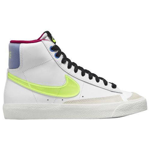 ナイキ キッズ スニーカー Nike Blazer Mid '77 GS - White/Volt/Hyper 