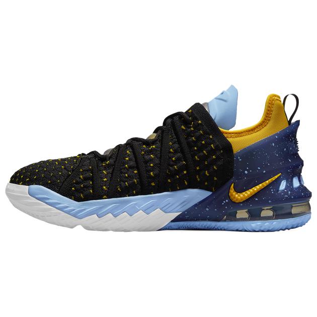ナイキ キッズ バッシュ Nike LeBron 18 GS - Black/University Gold/Coast Concord | What The_1