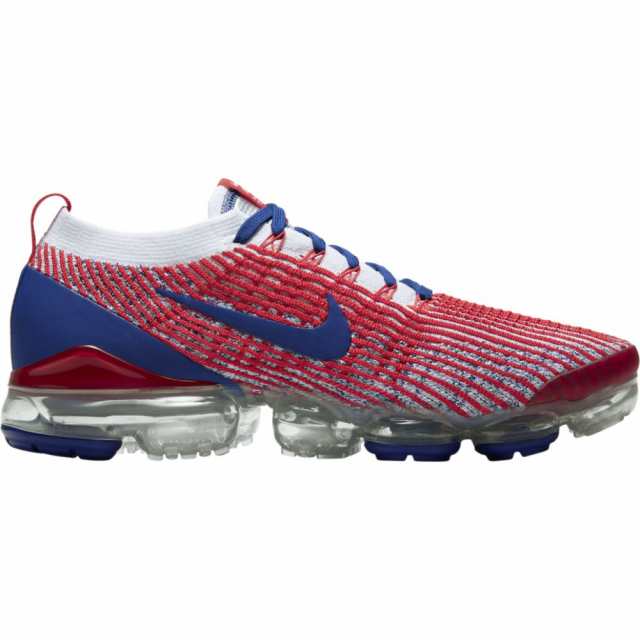 ナイキ メンズ ヴェイパーマックス Nike Air Vapormax Flyknit 3 スニーカー White/Deep Royal/University Red