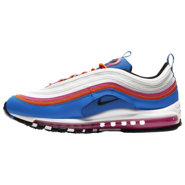 ナイキ メンズ エア マックス９７ Nike Air Max '97 スニーカー White/Black/Active Fuchsia/Magma Orange_1
