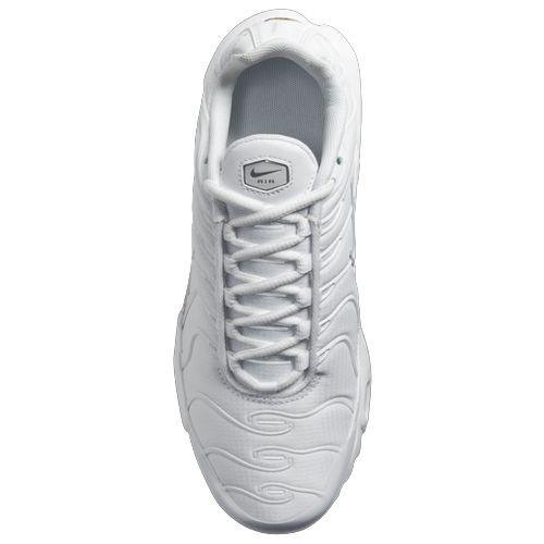 ナイキ キッズ スニーカー Nike Air Max Plus GS - White/White/Metallic Silver