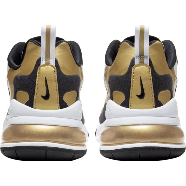 ナイキ メンズ エアマックス２７０ Nike Air Max 270 React スニーカー White/Metallic Gold/Black_2