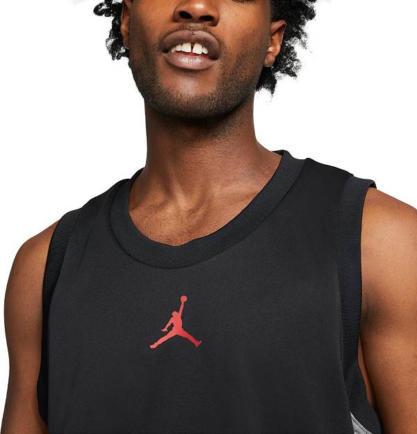 ジョーダン メンズ タンクトップ Jordan Dry Air Statement Jersey - Black/Smoke Grey/Gym Red Jordan タンクトップ ブラック/グレー ジョーダン メンズ タンクトップ