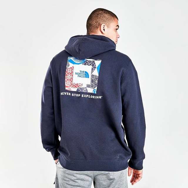 即納 ノースフェイス メンズ プルオーバー パーカー 長袖 The North Face Men’s Box NSE Pullover Hoodie - Aviator Navy ネイビー プル