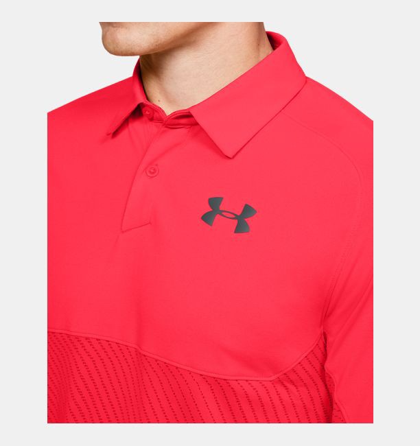 red under armour golf shirt