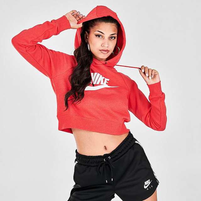 women's nike sportswear essential cropped hoodie