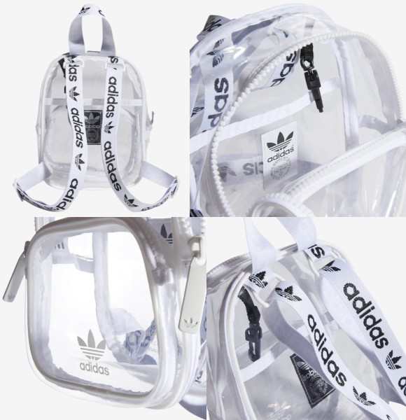 clear mini adidas backpack