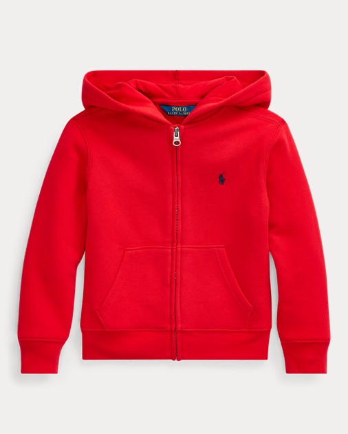 ralph lauren cotton blend fleece hoodie