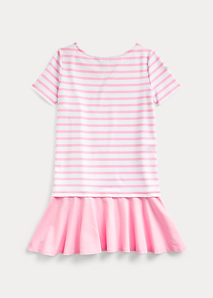 ポロ ラルフローレン 7 16 ガールズ キッズ Polo Ralph Lauren Striped Stretch Ponte Dress ワンピース White Carmel Pink 女の子の通販はau Pay マーケット Troishomme トロワオム