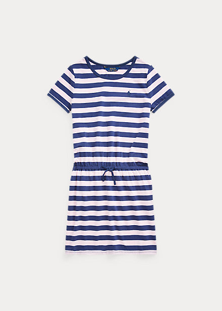 ポロ ラルフローレン 7 16 ガールズ キッズ Polo Ralph Lauren Striped Jersey Tee Dress ワンピース Boathouse Navy Multi 女の子の通販はau Pay マーケット Troishomme トロワオム