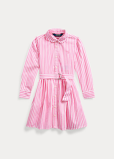 ポロ ラルフローレン 2 6x ガールズ キッズ Polo Ralph Lauren Striped Cotton Shirtdress ワンピース Pink Multi 女の子の通販はau Pay マーケット Troishomme トロワオム