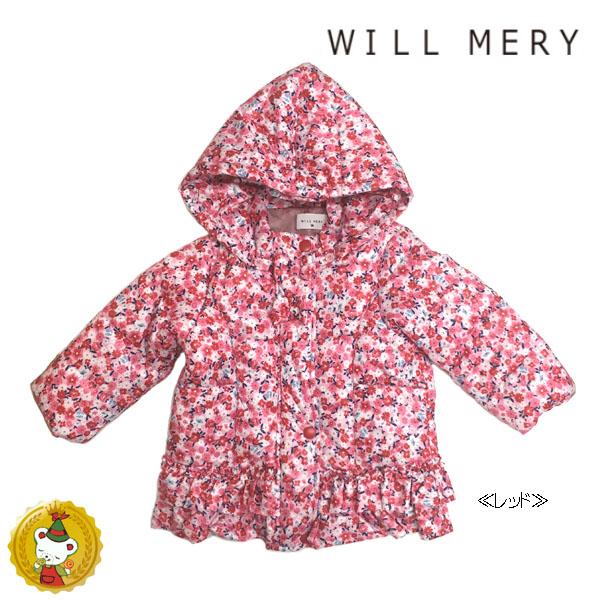 ウィルメリー Will Mery 小花柄中綿ジャケット レッド の通販はau Pay マーケット キャンディベア
