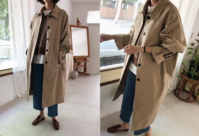 大人気 売れてます ステンカラーコート レディース アウター 秋冬 定番 ステンカラーロングコート ラグランスリーブ シンプル 裏地付の通販はau Pay マーケット K M Base