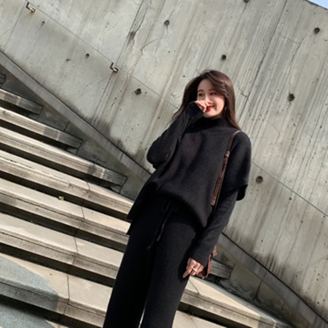 ニットセットアップ レディース 冬 パンツ 秋冬 上下セット 韓国 ファッション レディース セットアップ 秋 冬 秋冬 セットアップ ニットの通販はau Pay マーケット ふくふくの木