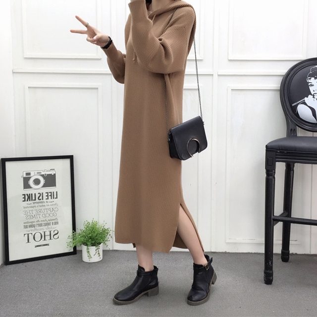 ロングワンピース ニット ニットワンピース ロング ワンピース 冬 秋冬 ロングワンピース 秋冬 長袖 冬 ニット カジュアル 韓国 ファッシの通販はau Pay マーケット ふくふくの木