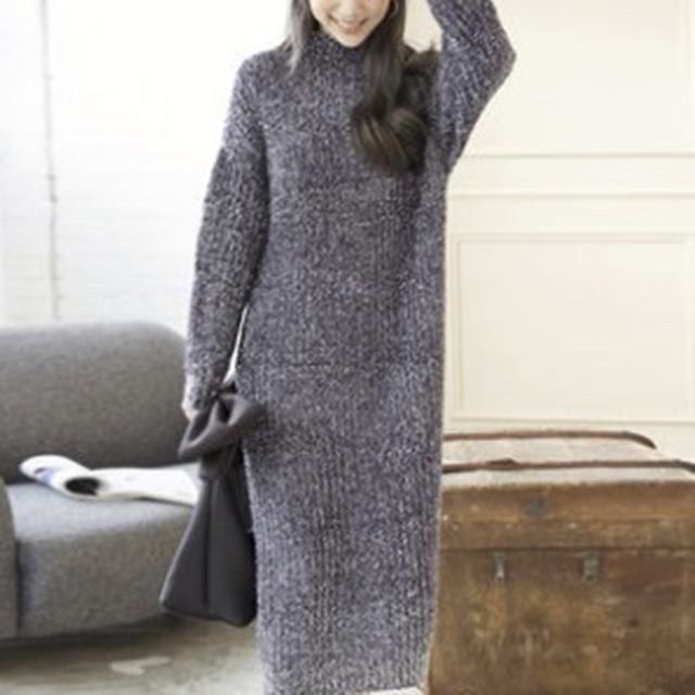 ロングワンピース ニット ニットワンピース ロング ワンピース 冬 秋冬 ロングワンピース 秋冬 長袖 冬 ニット カジュアル 韓国 ファッシの通販はau Pay マーケット ふくふくの木