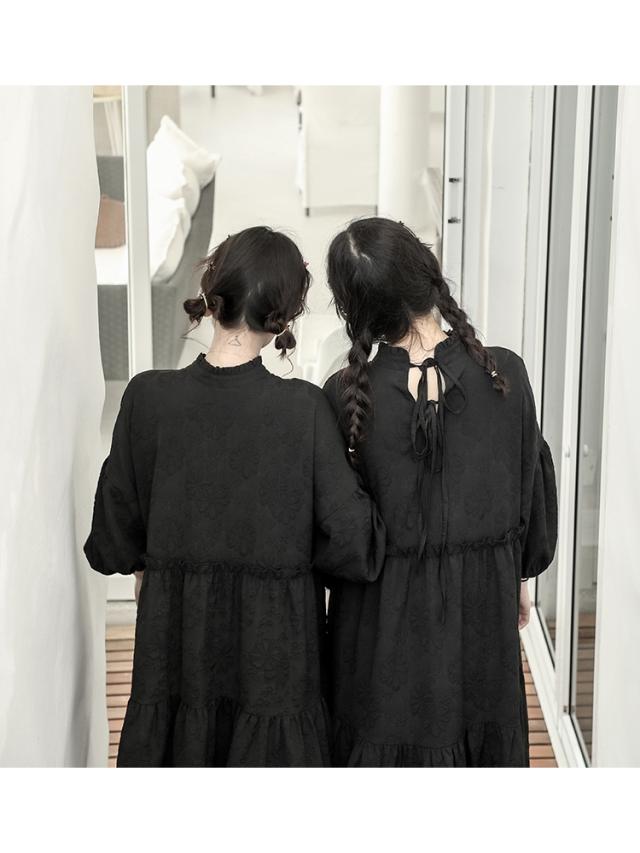 ワンピース 大きいサイズ レディース 体型カバー タックドレス フリル フロントリボン ミモレ丈 ひざ下丈 無地 カジュアル かわいいの通販はau Pay マーケット ふくふくの木