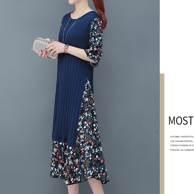 レトロ 花柄 ワンピース ワンピース 秋冬 花柄 ワンピース 花柄 ワンピース 花柄のワンピース 黒ワンピース 黒のワンピース 黒いワンピーの通販はau Pay マーケット ふくふくの木