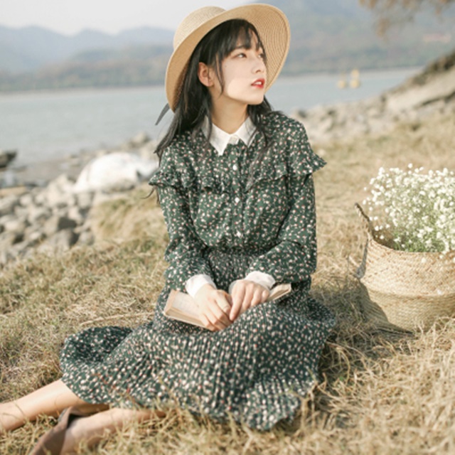 ロングワンピース 春夏 春 ワンピース ロング 春 半袖 春新作ワンピース 春新作 レディース レトロワンピース 春 英国風ワンピース ロンの通販はau Pay マーケット ふくふくの木