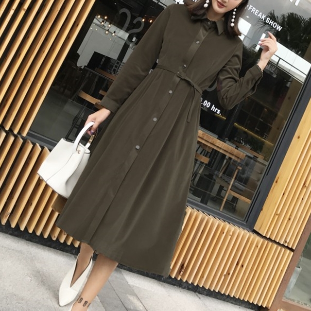 ロングワンピース 冬 ロングワンピース 長袖 ロングワンピース 秋冬 ワンピース ロング コーデュロイ ワンピース ワンピース ブラウン ワの通販はau Pay マーケット ふくふくの木
