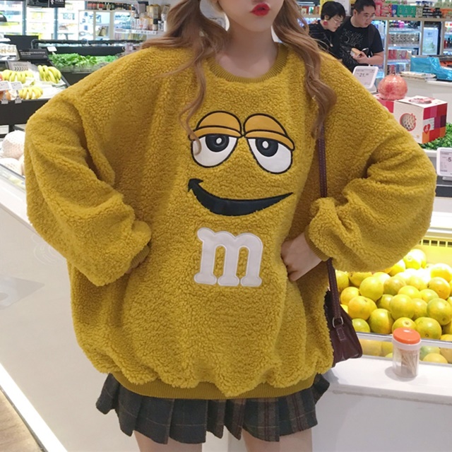 レディース メンズ ボアトレーナー ゆったり ユニッセクス キャラクター ビッグサイズ イエロー パーカー もこもこ 春夏 カジュアルの通販はau Pay マーケット ふくふくの木