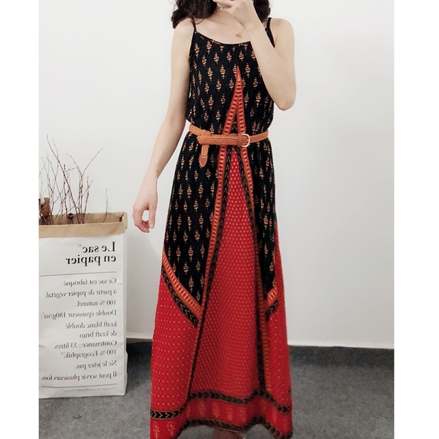 マキシワンピース ミモレ丈ワンピース ロングワンピース レディース エスニック キャミソールワンピース シフォン ゆったり 体型カバー の通販はau Pay マーケット ふくふくの木