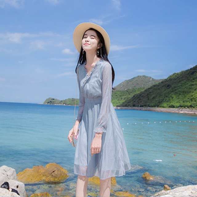 シースルー ワンピース 韓国 長袖 ワンピース 夏 春夏 春 韓国 ファッション レディース ワンピース 夏 春 春夏 オルチャン ファッションの通販はau Pay マーケット ふくふくの木