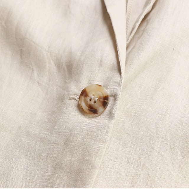 レディース リネンジャケット リネン ジャケット レディース 半袖 ロング丈 ベージュ 黒 レディース テーラードジャケット 冷房よけ 日の通販はau Pay マーケット ふくふくの木