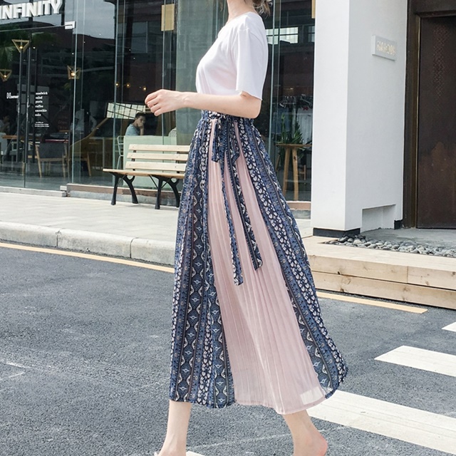 プリーツスカート ロングスカート プリーツ 韓国 ファッション スカート スカート 夏 ロングスカート 夏 スカート 春夏 夏新作スカート の通販はau Pay マーケット ふくふくの木