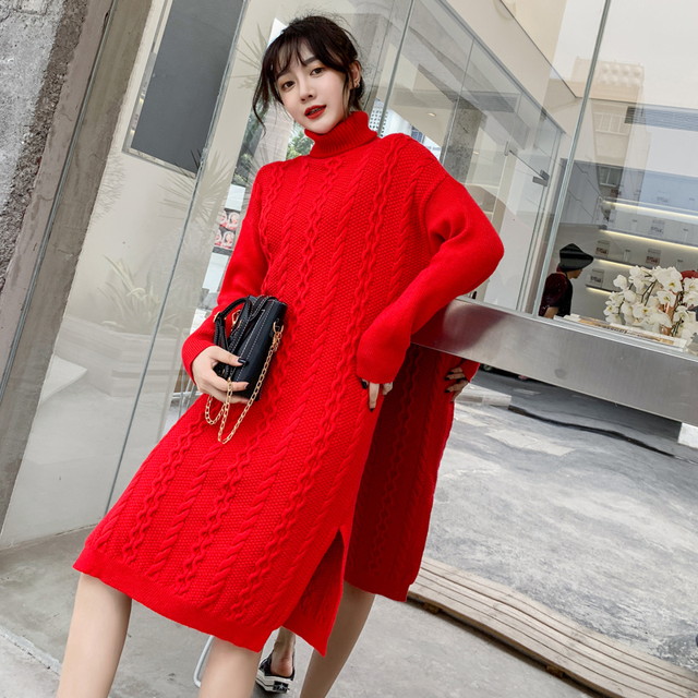 ケーブルニット ワンピース ケーブル編み ワンピース タートルネック ワンピース 膝下ワンピース スリット 大人可愛い 大人ガーリー カジの通販はau Pay マーケット Mhf Clothes