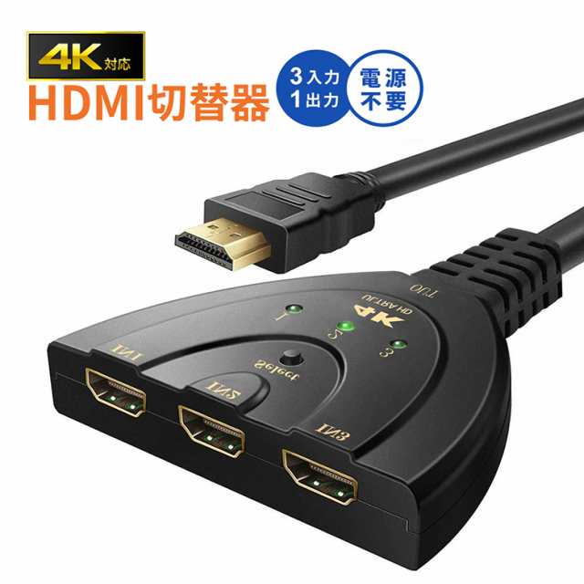 送料無料/新品】 HDMI分配器 HDMI切替器 GANA 4Kx2K セレクター 3入力1出力