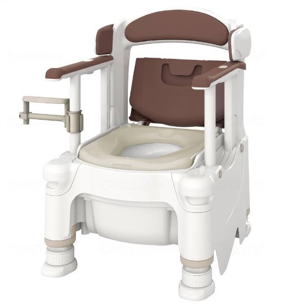 ポータブルトイレ FX-30 らくゾウくん 自動計測タイプ 標準便座 アロン化成 安寿 532-990 アースブラウンの通販は 59,988円