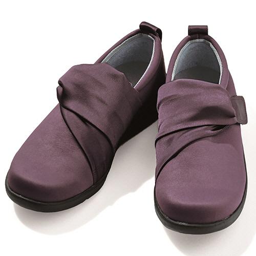 介護シューズ　エレガントマジック　1103　パープル　3Lサイズ　あゆみ 徳武産業　上品 おしゃれ 靴 施設内 外出の通販は
