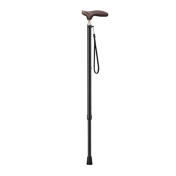 愛杖　抗菌伸縮杖　ブラック　EK-82　ケイ・ホスピア　黒色 一本杖 ステッキ 伸縮 介護 介助 歩行 散歩