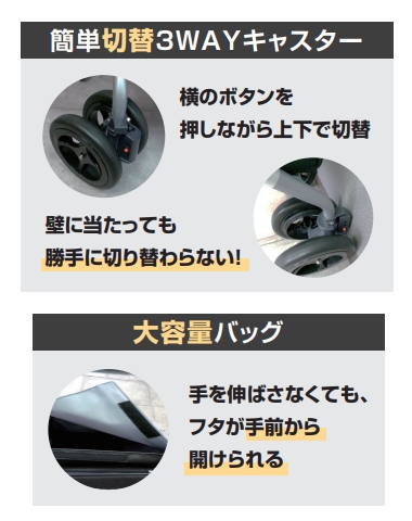 かるスリム / SCW-01-CPP　シクロケア　シルバーカー　メーカー直送商品_2