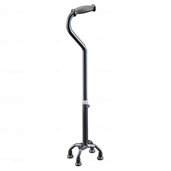 テトラ・ケインα　ミディ　M　青墨　田辺プレス　非課税　多点杖 4点杖 ステッキ 歩行