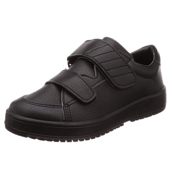 [ムーンスター] ムーンスター メンズ リハビリ 介護靴 Vステップ04 (両足同サイズ) 0088as ブラック 25 cm 3E ムーンスター MoonStar ムーンスター 大人の上履き01 介護 リハビリ