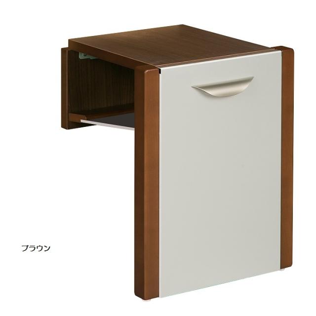 玄関用収納チェアー　639-003　ブラウン　シコク　メーカー直送