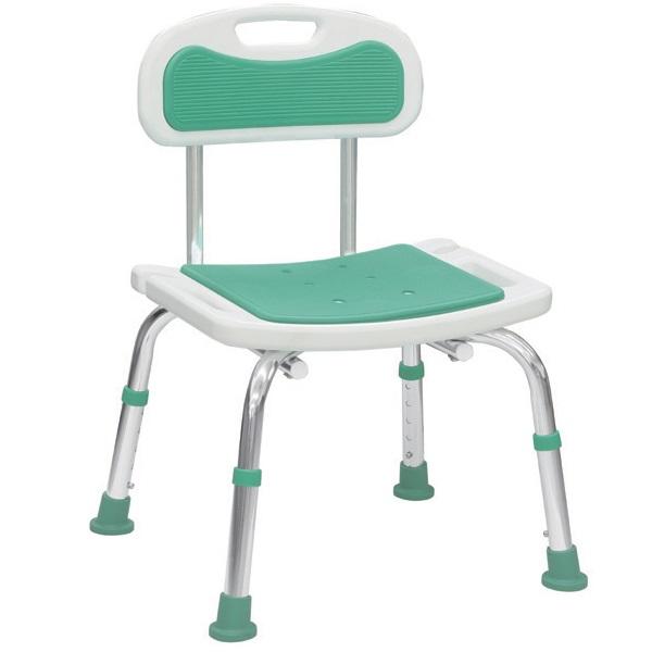 シャワーチェアー楽湯STS　背付　7234　ライトグリーン　島製作所　お風呂 入浴 浴室 イス 椅子の通販は