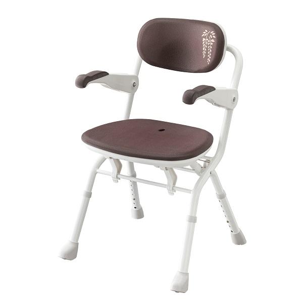 アロン化成 楽らく開閉シャワーベンチ Sフィット(もちぷる) 536-126 ブラウン