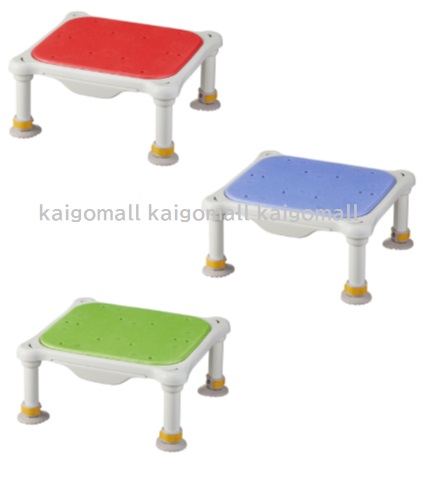 軽量浴槽台 ソフトクッションタイプ ジャスト　高さ：12-20cm・16-26cm 色：レッド・ブルー・グリーン 安寿 アロン化成　入浴 介護 お風呂 ステップ台