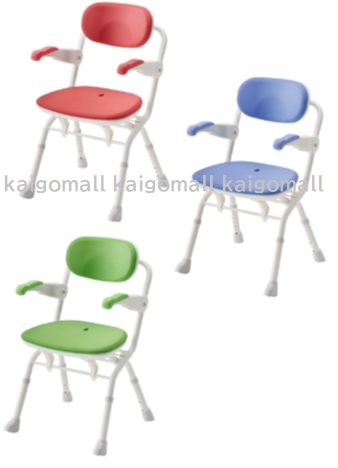 安寿 楽らく開閉シャワーベンチ Sフィット　レッド 536-090・ブルー 536-091・グリーン 536-092　アロン化成　誰でも簡単開閉シャワーベンチ