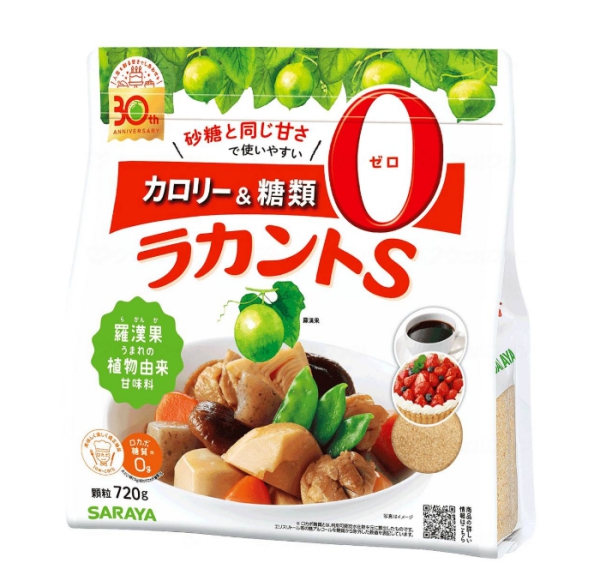 ラカントＳ　顆粒Ｐ　720 g　サラヤ　羅漢果　植物由来甘味料　加熱しても甘味が損なわれません