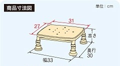 ステンレス製 浴槽台　あしぴた ミニ 10 ソフトクッションタイプ　サイズ：10cm　色：レッド　安寿　アロン化成_1