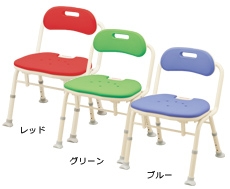 安寿　折りたたみシャワーベンチ　IN-S　（座面角型）背付　お風呂椅子 介護 介助の通販は 14,580円
