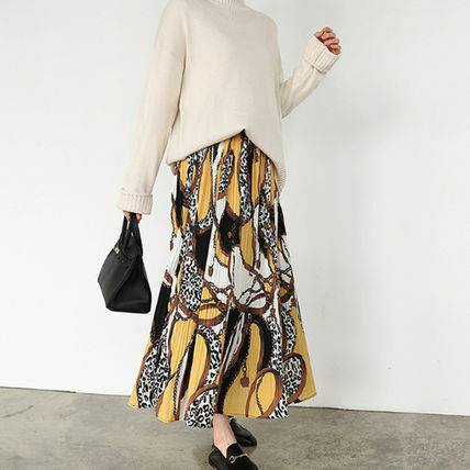 スカート ロング丈 スカーフ柄 プリーツ 40代 30代 代 お出かけ 秋 大人可愛い 個性的 おしゃれ 軽やか カジュアルの通販はau Pay マーケット おひさまブランケット